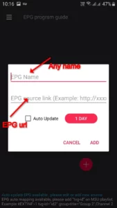 Main player interface layout showing channel lists and video stream options on gse iptv